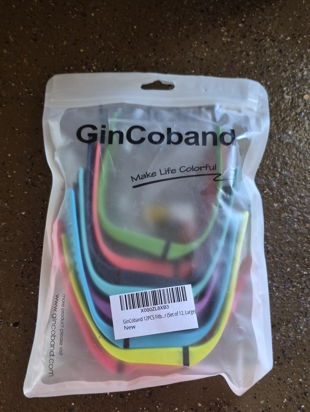 Colorful Silicone FitBit Bands - Multicolor (12 Pack)